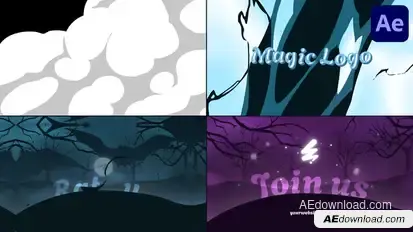 Halloween Fantasy Logo for After Effects Logo Stings template preview