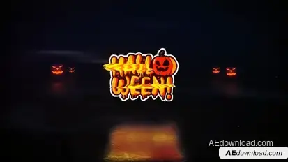 Halloween Glitch Logo Logo Stings template preview