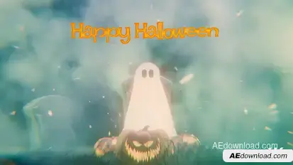 Halloween Greeting Video Displays template preview