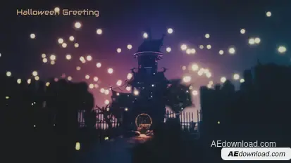 Halloween Greeting Spooky Animated Openers template preview