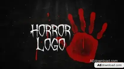 Halloween Horror Logo Reveal Logo Stings template preview