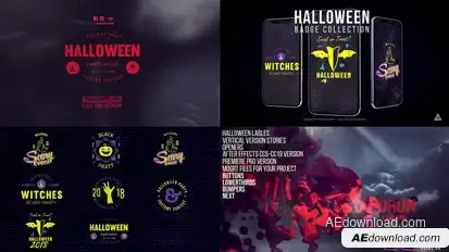 Halloween Horror Big Pack v3 Openers template preview
