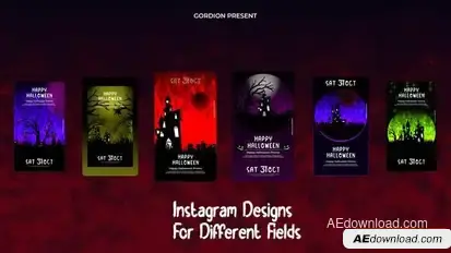 Halloween Instagram Openers template preview