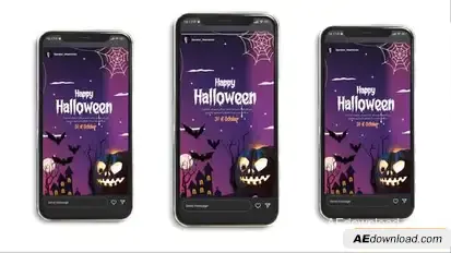 Halloween Instagram Story Openers template preview