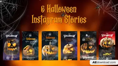 Halloween instagram stroies Openers template preview