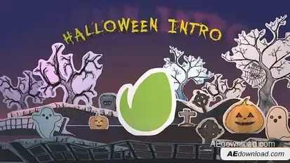 Videohive Halloween Intro 34240089 Logo Stings template preview