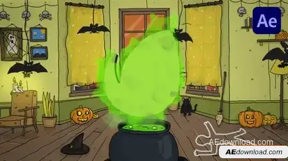 Halloween Intro Openers template preview