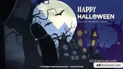 Halloween Intro Openers template preview