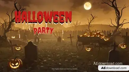 Halloween Intro Titles template preview
