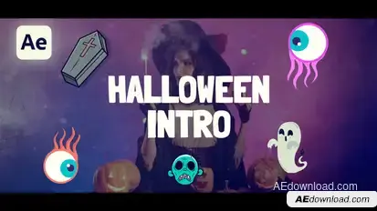 Halloween Intro Openers template preview