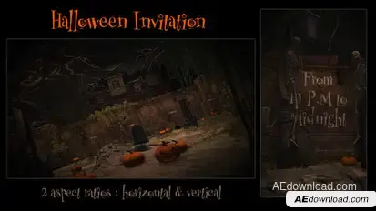 Halloween Invitation Openers template preview