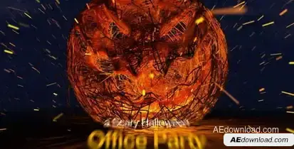 Halloween Jack O Lantern Logo Openers template preview