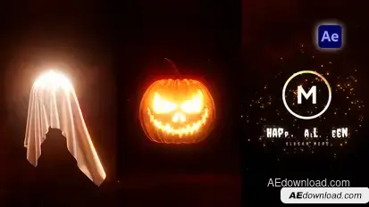 Halloween Logo Reveal Logo Stings template preview