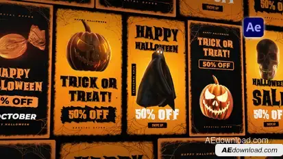 Halloween Mystery Stories Openers template preview
