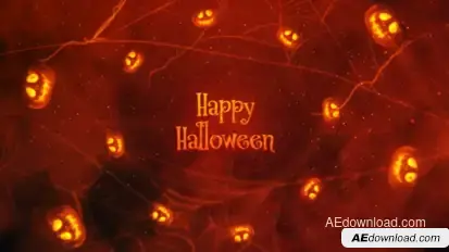 Halloween Opener 02 Video Displays template preview