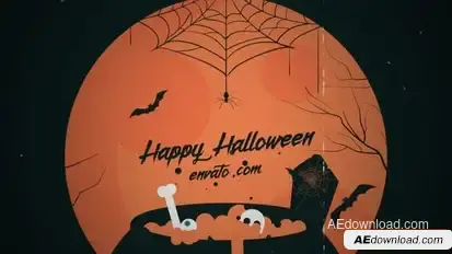 Halloween Opener Logo Stings template preview