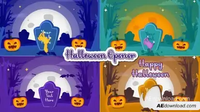 Halloween Opener Openers template preview