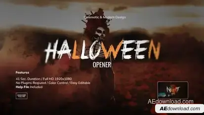 Halloween Opener Openers template preview