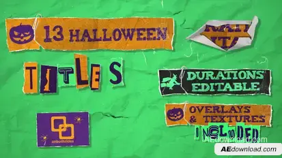 Halloween Paper Titles Titles template preview