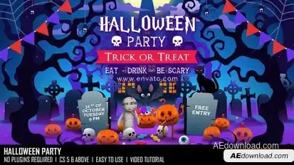 Halloween Party Openers template preview