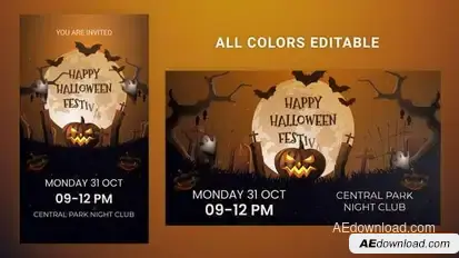 Videohive Halloween Party 54823353 Openers template preview