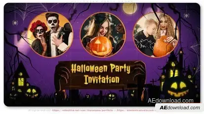 Halloween Party Promo Openers template preview