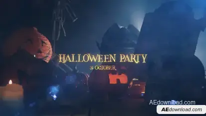 Halloween Party Slideshow Video Displays template preview