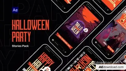Halloween Party Stories Pack Openers template preview