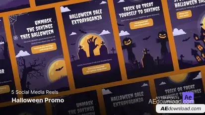 Halloween Promo - Social Media Reels Product Promo template preview