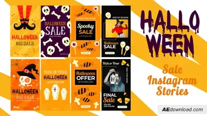 Halloween Sales Product Promo template preview