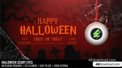 Halloween Scary Eyes Openers template preview