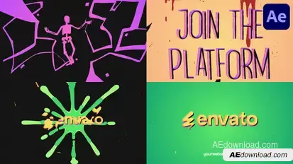 Halloween Skeleton Logo Opener for After Effects Logo Stings template preview