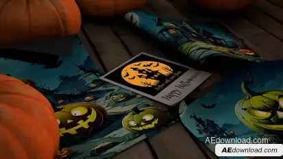 Halloween Slideshow Video Displays template preview