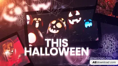 Halloween Slideshow Video Displays template preview