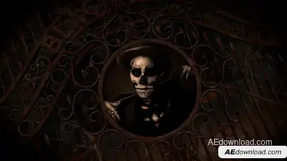 Halloween Slideshow in an Old Abandoned Mansion Video Displays template preview