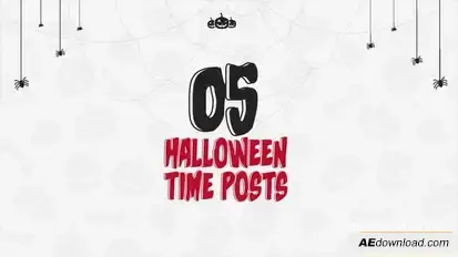 Halloween Time Posts Openers template preview