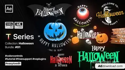 Halloween Titles Titles template preview