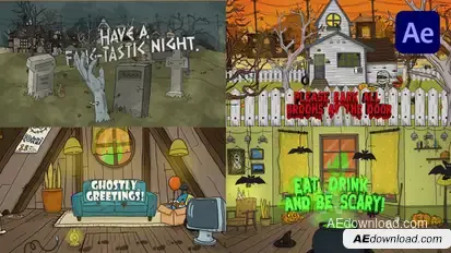 Halloween Titles Titles template preview