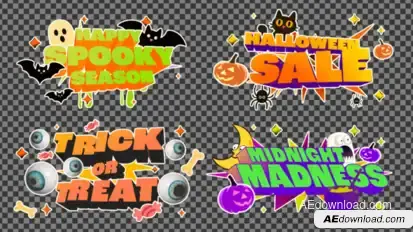 Halloween Titles Titles template preview