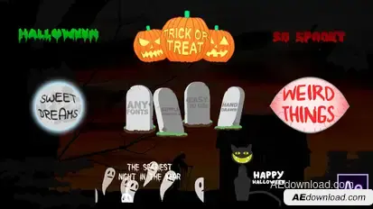 Halloween Titles | After Effects Titles template preview