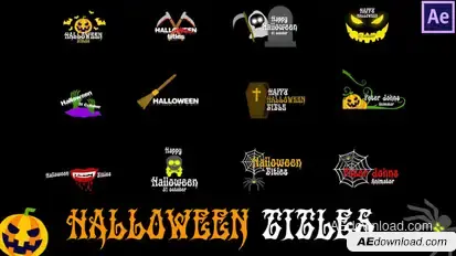Halloween Titles Titles template preview