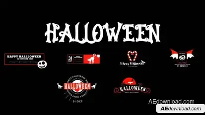 Halloween Titles Ver 2 Titles template preview