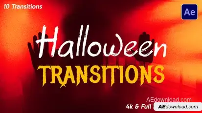 Halloween Transitions Elements template preview