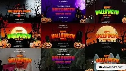 Halloween Treat or Trick Openers template preview
