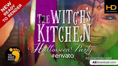 Halloween Witch's Party Openers template preview