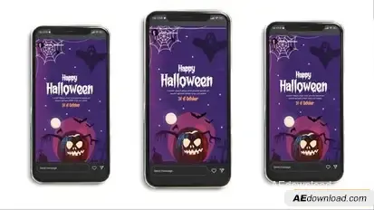 Hallowen Instagram Story Openers template preview