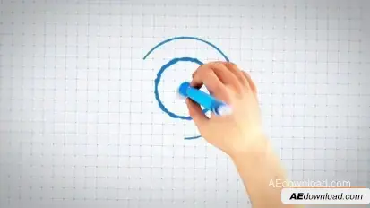 Videohive Hand Drawing Blueprint Logo Reveal – Premiere Pro Logo Stings template preview