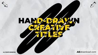 Hand-Drawn Animation Titles template preview