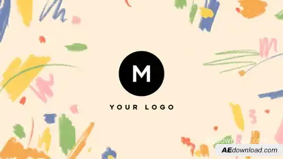 Hand Drawn Brush Scribble Logo Logo Stings template preview