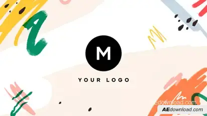Hand Drawn Brush Tropical Logo Logo Stings template preview